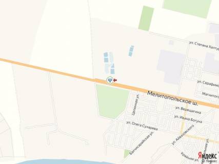 Билборд A в Бердянске Мелитопольское шоссе, выезд из г. Бердянск, 300м от поста ГАИ схема