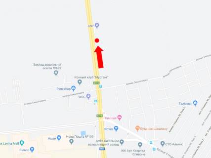 Билборд  в Киеве, 3x6  Міська вул., біля АЗС "ANP", в бік Пущі Водиці, Гостомеля, Бучі схема