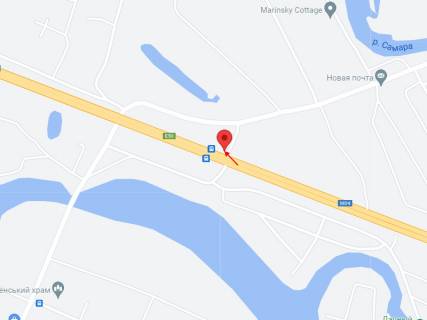Білборд, Бігборд (Борд)  A у Новоселівці, 6х3  М-30 Стрий- Умань - Дніпро- Ізварине (через мм Вінницю, Кропивницький ) км   997+972 (ліворуч), GPS 48.57984, 35.24813 схема