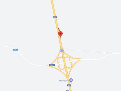 Билборд B в Червонокам'яному, 6х3  Н-08, км 440+189 (ліворуч), Рух до Запоріжжя з Дніпра, перед постом ДАІ схема