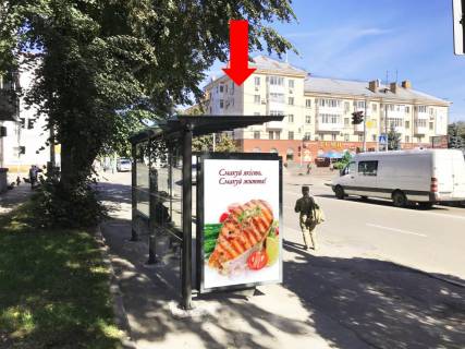 Ситилайт B в Житомире, 1.8x1.2  Перемоги вул., 3, зупинка "Перемоги пл.", центр, в сторону вул. Михайла Грушевського (Котовського ) фото 1