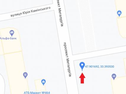 Ситилайт A в Кривом Роге, 1.8x1.2  Металургів пр., 32/1 схема