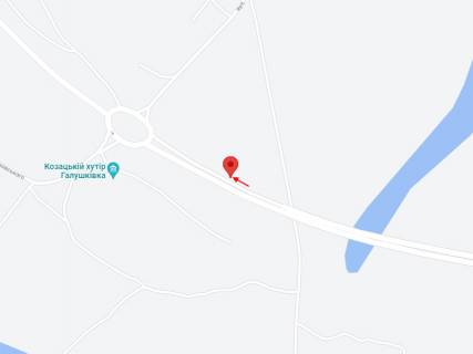 Билборд A в Гречаному, 3x6  Автодорога Т-04-41, Дніпро-Решетилівка, розв'язка на с. Гречане, від м. Кам'янське схема