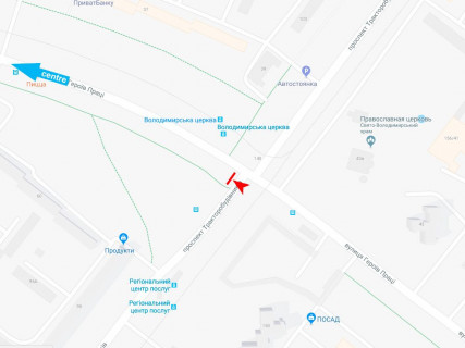 Prismatron, Prism B in Kharkiv, 3x6  Нескорених (кол. Героїв Праці) вул. - Тракторобудівників пр., в центр - 667267 scheme