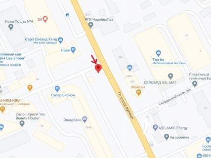 Скролер, Скрол A у Чернівцях Головна вул., 204б - 300084 схема