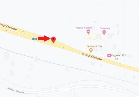 Билборд A в Яремче, 3х6  вул.Свободи ресторан Зелений Гай з Івано-Франківська лівий         VIP схема
