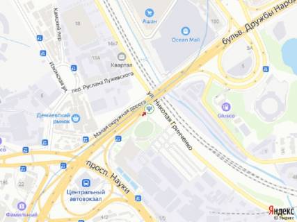 Видеоборд A в Киеве Миколи Міхновського бульвар (Дружби Народів бульвар). - Грінченка вул., перед жд мостом, в сторону Велика Васильківська вул. (Червоноармійська), ст.м. "Дружби народів", прайс за трансляцію ролика 10 сек 1вихід/90 сек, з 0:00 до 23:59 - 366998 схема