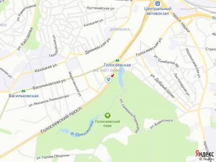 Скроллер A в Киеве Голосіївський пр. - Ужгородський пров. - 294547 схема