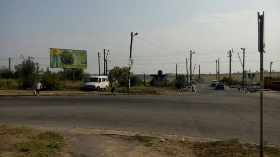 Билборд A в Запорожье Сергієнко вул. - Міська вул., ЖД переїзд, зупинка електрички фото 1