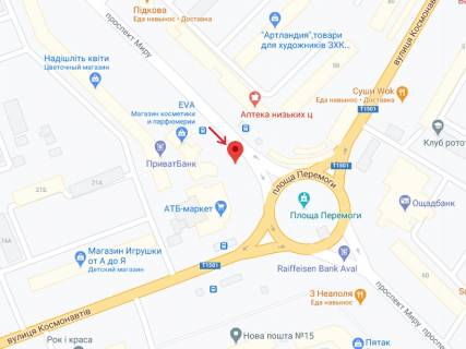 Ситилайт A в Николаеве Миру пр., 21 - Космонавтів вул. схема