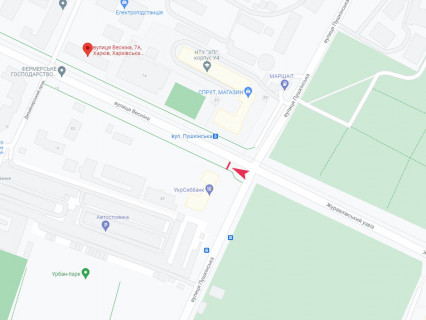 Ситилайт B в Харькове, 1.8x1.2  Весніна вул. - Сковороди (кол. Пушкінська) вул., 83 схема