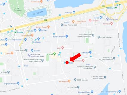 Билборд B в Киеве, 3x6  Вишняківська вул., 17 - Миколи Руденка бульвар (Кольцова бульвар), біля супермаркету "Фора" схема