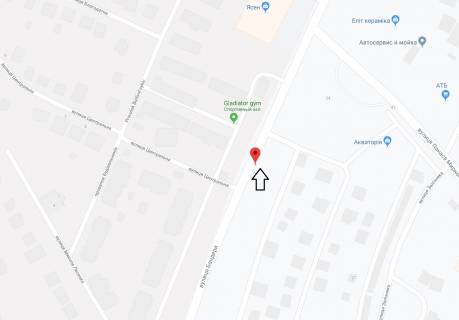 Билборд A в Хмельницком, 3х6  вул.Степана Бандери (Маршала Рибалка) -пров.Залізняка (фуршет) схема