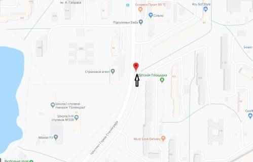 Prismatron, Prism A in Kyiv Geroiv Stalingrada av., 44 - 214784 scheme