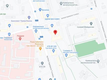 Видеоборд A в Кривом Роге Головка вул., 40е, аптека "Мед Сервіс", №Дн069, прайс за ролик 10 сек 1 вихід/5 хвилин, з 8:00-22:00. Розрахунок для інших параметрів трансляції уточнюйте у менеджера. - 301406 схема
