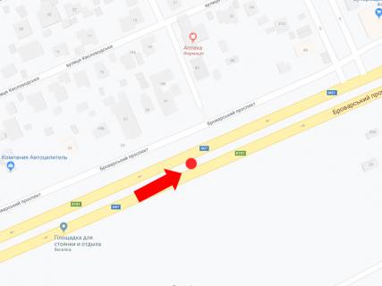 Білборд, Бігборд (Борд)   у Києві, 6x3  Броварський пр., 37, роздільник, в сторону Броварів схема