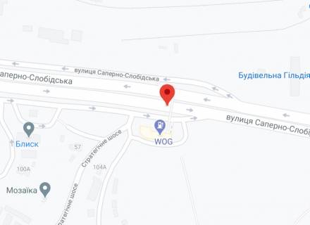 Нестандарт A в Киеве Саперно-Слобідська вул., АЗС "WOG", навпаки, в сторону Бажана пр. Монтаж + демонтаж оплачується окремо, вартість робіт дорівнює вартості дод. зміни сюжету схема