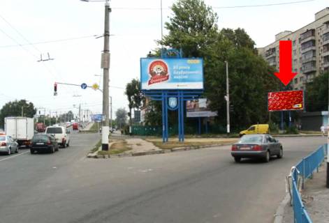 Billboard A in Zhytomyr, 3x6  Kiivs'ka st., 122 / Petluri st. (kol. Borodia st.), bila avtovokzalu Photo 1