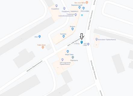 Билборд A в Днепр (Днепропетровск) Лисиченко вул. (колиш. Героїв Громадянської війни вул.), 17 схема
