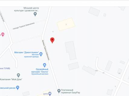 Білборд, Бігборд (Борд)  A у Первомайську Шевченка вул., 20/1, аптека "Мед Сервіс", №Юг009, прайс за ролик 10 сек 1 вихід/5 хвилин, з 8:00-22:00. Розрахунок для інших параметрів трансляції уточнюйте у менеджера. схема
