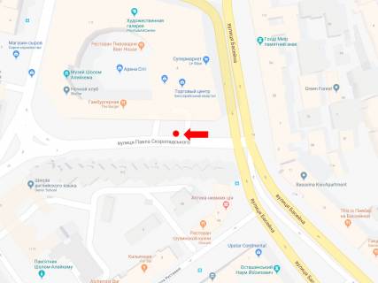 Скроллер A в Киеве, 1.8x1.2  Басейна, 6, ТЦ "Арена Сіті" і "Мандарин плаза", в сторону Велика Васильківська вул. (Червоноармійська) - 470602 схема