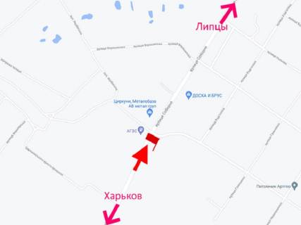 Билборд A в Циркунах, 3x6  с. Циркуни, Соборна вул., біля АЗС, (1), у бік с. Липці схема