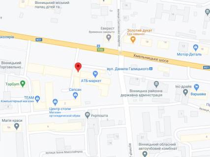 Видеоборд A в Виннице Хмельницьке шосе вул., 23, аптека "Конекс", прайс за ролик 10 сек 1 вихід/5 хвилин, на двосторонньому екрані, від 144 виходів на день. Розрахунок для інших параметрів трансляції уточнюйте у менеджера. - 301267 схема