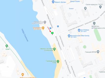 Білборд, Бігборд (Борд)  A у Києві Ревуцького вул., 9, навпроти схема