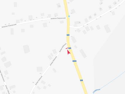 Билборд B в Безлюдовке, 3x6  смт Безлюдівка, в'їзд у міста з боку Васищева, на перехресті з вул.Зміївської схема