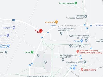 Призма A в Киеве Автодорога P-30 - Олега Мудрака вул. (Генерала Наумова) - 325594 схема