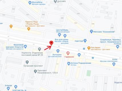 Скроллер A в Черновцах Независимости пр., 123, 4-й от ТЦ "Майдан" - 300243 схема