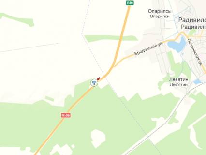 Билборд A в Бродах, 3x6  Вїзд в місто, зі сторони м. Рівне, траса Львів - Київ (Е-40) схема