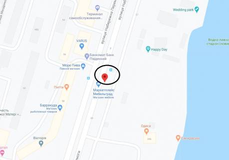 Бэклайт A в Днепр (Днепропетровск) Набережна Перемоги вул., 58, навпроти схема