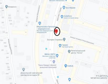 Білборд, Бігборд (Борд)  B у Дніпро (Дніпропетровськ) Героїв ін., 3 - Дорошенко вул. схема