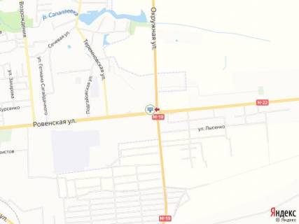 Билборд A в Луцке, 3х6  Рівненська_біля Макдональдсу_в'їзд в місто схема