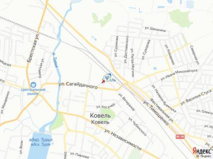 Билборд A в Ковеле, 3х6  бул.Лесі Українки-вул.Ветеранів_Привокзальний майдан схема