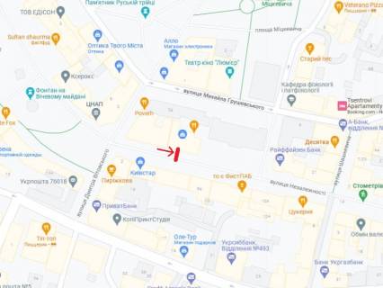 Видеоборд B в Ивано-Франковске Незалежності,15  стометрівка - 389823 схема