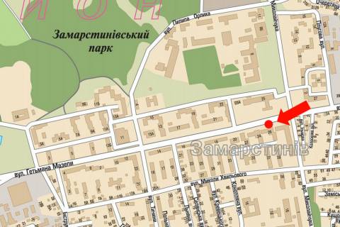 Билборд  в Львове, 3x6  Мазепи вул., 26 / Миколайчука вул., ресторан "Магнат" схема