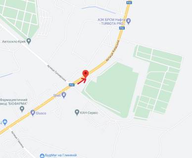 Billboard A in Bila Tserkva, 3х6  Vst. Kiivs'ka perehresta z  st. Suhoars'kou (viizd z mista) scheme