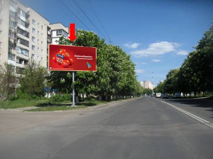Билборд B в Луцке, 3x6  Відродження вул., 41, в бік Соборності пр. фото 1