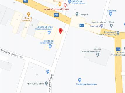 Видеоборд A в Коломые Вільде вул., 2, аптека "Мед Сервіс", №Л008, прайс за ролик 10 сек 1 вихід/5 хвилин, з 8:00-22:00. Розрахунок для інших параметрів трансляції уточнюйте у менеджера. - 301391 схема