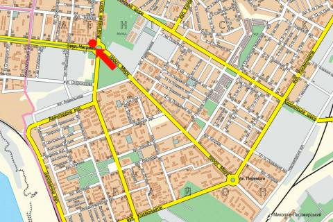 Билборд  в Николаеве, 3x6  Богоявленський пр. (кол. Жовтневий пр.) / Погранична вул. (кол. Чигрина вул.), кільце автовокзалу, біля супермаркетів "Велика Кишеня", "Технополіс", ліва схема