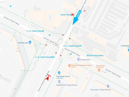 Призма A в Харькове, 3x6  Павлова вул., 144б, ТЦ Космос, з центру - 667163 схема