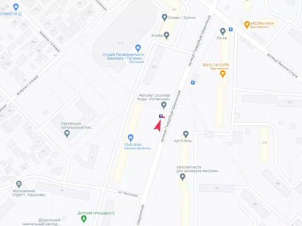 Ситилайт A в Харькове, 1.8x1.2  Гвардійців-Широнінців вул., 27 схема