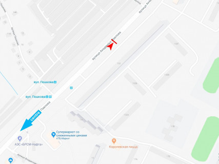 Білборд, Бігборд (Борд)  A у Харкові, 3x6  Павлова вул., 132, (2), з центру схема