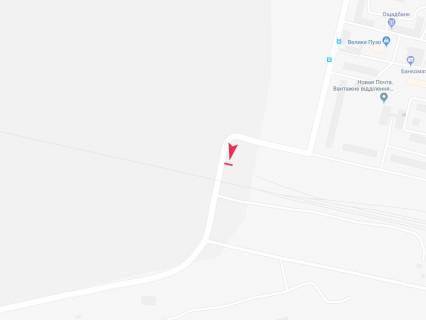 Билборд B в Мелиоративном, 3x6  смт Меліоративне, залізничний переїзд схема