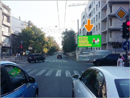 Билборд A в Харькове Сумська вул., 77 - Динамівська вул., в центр, вартість за 60 виходів на годину ролика тривалістю - 8 сек. фото 1