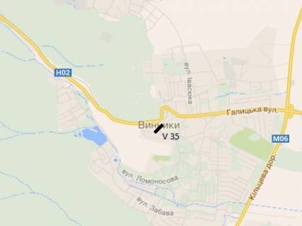 Билборд A в Львове, 3x6  Траса Львів-Тернопіль, с. Винники, виїзд зі Львова схема