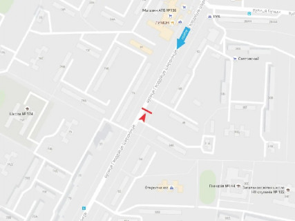 Призма A в Харькове, 3x6  Гвардійців-Широнінців вул., 58, з центру - 666116 схема