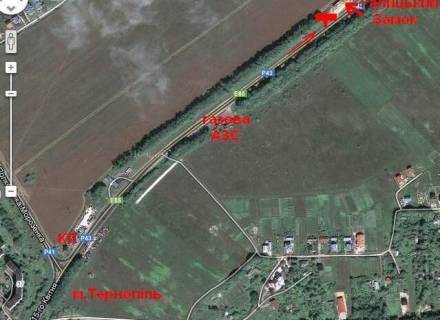 Билборд B в Траса, 3x6  Траса Тернопіль-Кременець, (3), з міста схема